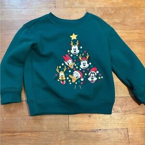 Disney Kids Teal Holiday Sweatshirt